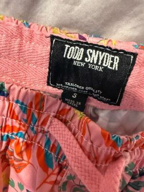 Todd Snyder Pink Floral Shorts with Multicolor Accents